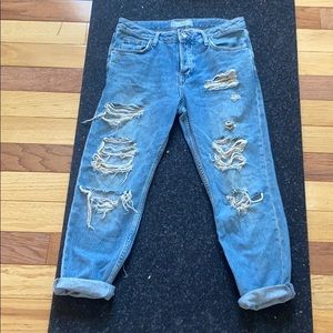 Top shop distressed jeans